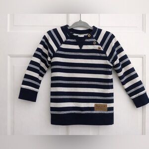 H&M Blue & White Striped Sweater | 12–18M | Like New 💙🤍